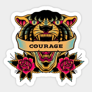 Courage Tiger Spirit Sticker